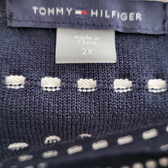 Tommy Hilfiger Plus Sleeveless Striped Sweater Dress 2X - Picture 6 of 11